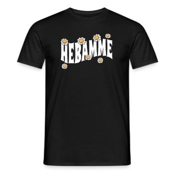 Geburtshelferin niedliche Blumen Hebamme - Männer T-Shirt - Schwarz - Vorne - AI Model Male 178 light (178cm)