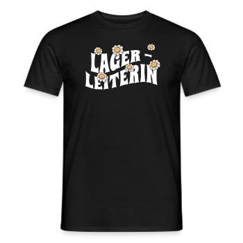 Logistik niedliche Blumen Logistikerin - Männer T-Shirt - Schwarz - Vorne - AI Model Male 178 light (178cm)