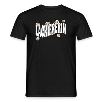 Maler Anstreicher niedliche Blumen Lackiererin - Männer T-Shirt - Schwarz - Vorne - AI Model Male 178 light (178cm)