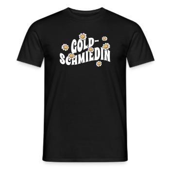 Juwelier niedliche Blumen Goldschmiedin - Männer T-Shirt - Schwarz - Vorne - AI Model Male 178 light (178cm)