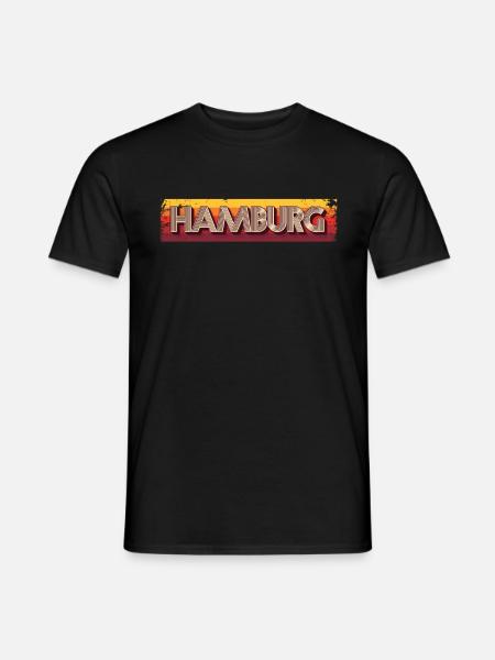 Hamburgerin Hamburger Hamburg - Männer T-Shirt - Schwarz