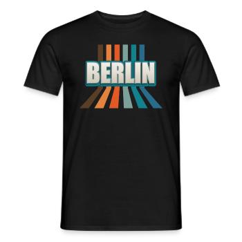Berlin Berlinerin Berlin City Berlin - Men's T-Shirt - black - Front - AI Model Male 178 light (178cm)