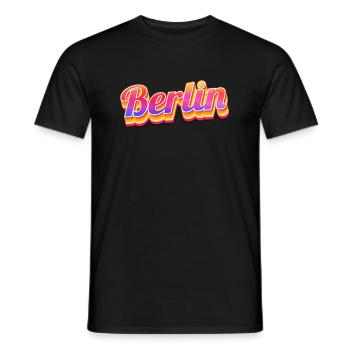 Berlin Berlinerin Berlin City Berlin - Men's T-Shirt - black - Front - AI Model Male 178 light (178cm)