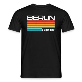 Berlin Berlinerin Berlin City Berlin - Men's T-Shirt - black - Front - AI Model Male 178 light (178cm)