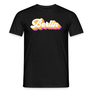 Berlin Berlinerin Berlin City Berlin - Men's T-Shirt - black - Front - AI Model Male 178 light (178cm)