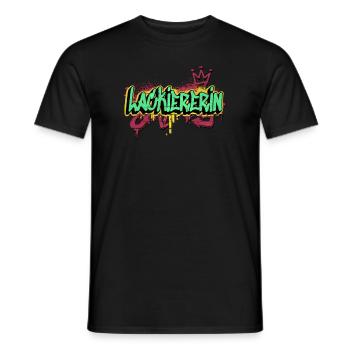 Maler Anstreicher Graffiti-Art Lackiererin - Männer T-Shirt - Schwarz - Vorne - AI Model Male 178 light (178cm)