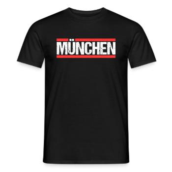 Münchnerin Münchner München - Männer T-Shirt - Schwarz - Vorne - AI Model Male 178 light (178cm)
