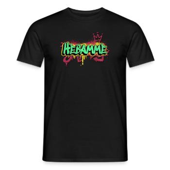 Geburtshelferin Graffiti-Art Hebamme - Männer T-Shirt - Schwarz - Vorne - AI Model Male 178 light (178cm)