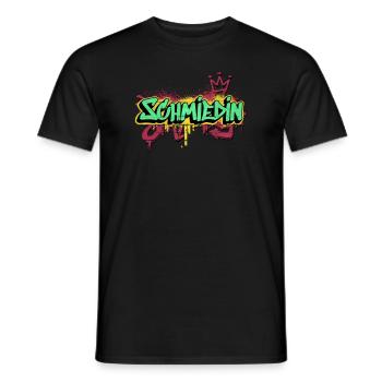 Schmied Graffiti-Art Handwerker Schmiedin - Männer T-Shirt - Schwarz - Vorne - AI Model Male 178 light (178cm)