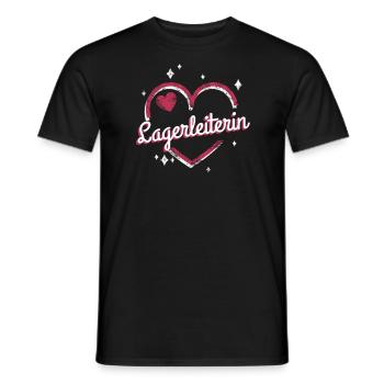 Logistik Kollegin niedliches Herz Logistikerin - Männer T-Shirt - Schwarz - Vorne - AI Model Male 178 light (178cm)
