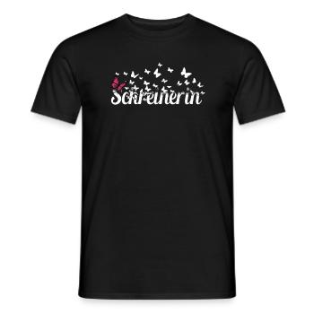 Steinmetz Kollegin Schmetterlinge Steinmetzin - Männer T-Shirt - Schwarz - Vorne - AI Model Male 178 light (178cm)