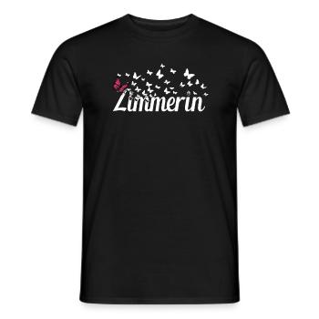 Zimmerer Kollegin Schmetterlinge Zimmerin - Männer T-Shirt - Schwarz - Vorne - AI Model Male 178 light (178cm)
