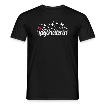 Logistik Kollegin Schmetterlinge Logistikerin - Männer T-Shirt - Schwarz - Vorne - AI Model Male 178 light (178cm)