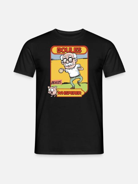 Boulespiel Boccia Petanque Kugeln Boules-Flüsterer - Mænd T-shirt - sort