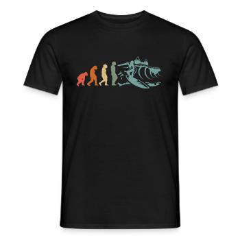 Surfer-Sport Evolution Surfer Planche de surf - T-shirt homme - noir - Devant - AI Model Male 178 light (178cm)
