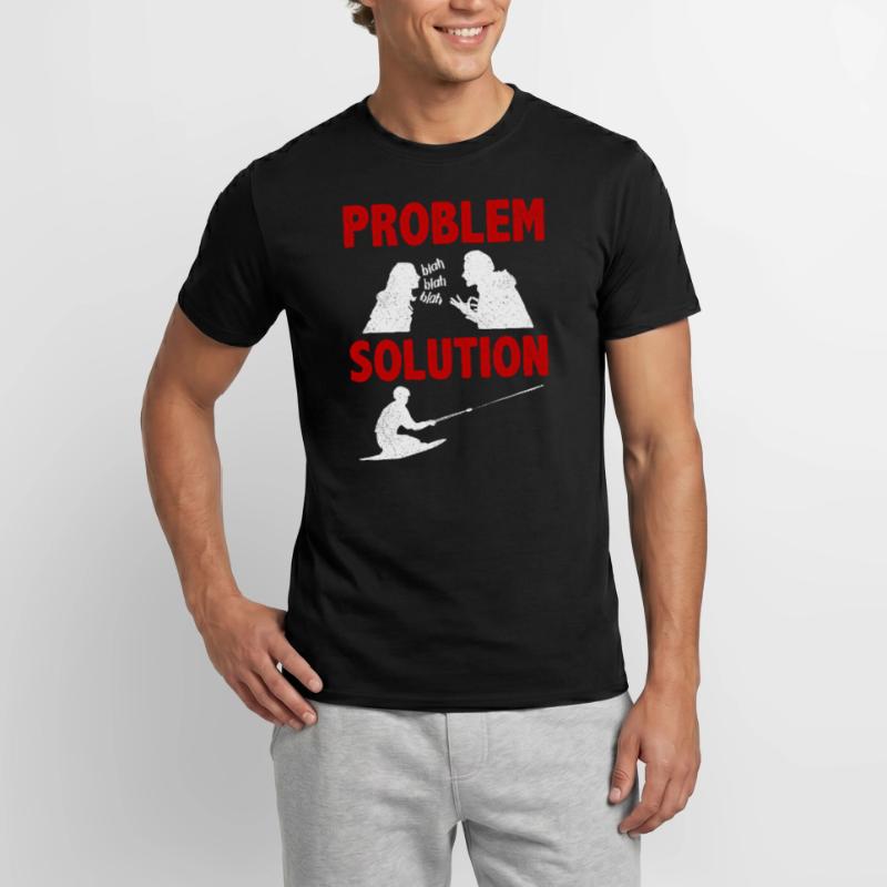 Knee Boarding Aquatic Sport Problem Solution Hobby T-shirt homme