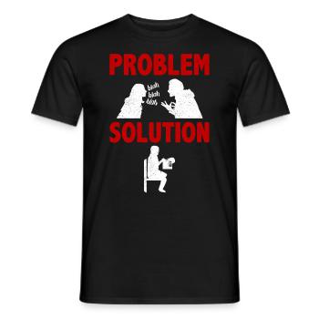 Lace Making Lace Maker Problem Solution Hobby - Men's T-Shirt - black - Front - AI Model Male 178 light (178cm)