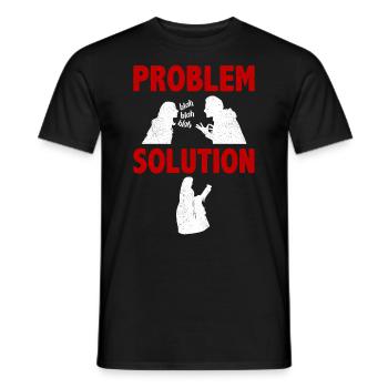 Lace Making Lace Maker Problem Solution Hobby - Men's T-Shirt - black - Front - AI Model Male 178 light (178cm)