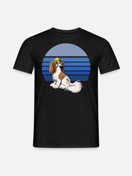 Cavalier Retro Blue - Men's T-Shirt - black