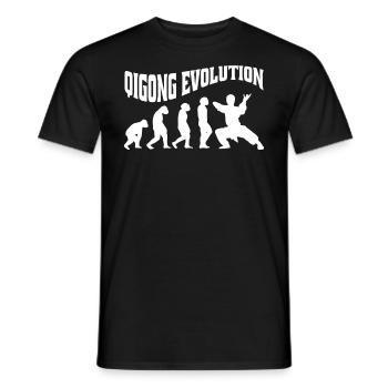Qi-Gong Chigong Meditation Thai-Chi Evolution - Männer T-Shirt - Schwarz - Vorne - AI Model Male 178 light (178cm)