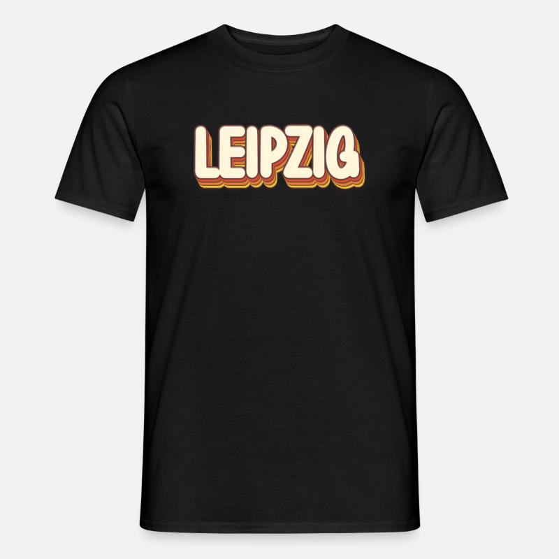 Leipzigerin Leipziger Leipzig - Männer T-Shirt - Schwarz