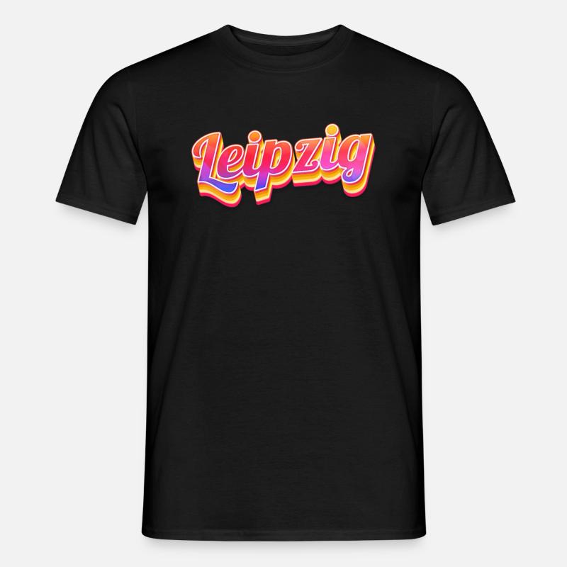 Leipzigerin Leipziger Leipzig - Männer T-Shirt - Schwarz