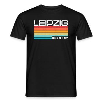 Leipzigerin Leipziger Leipzig - T-shirt homme - noir - Devant - AI Model Male 178 light (178cm)