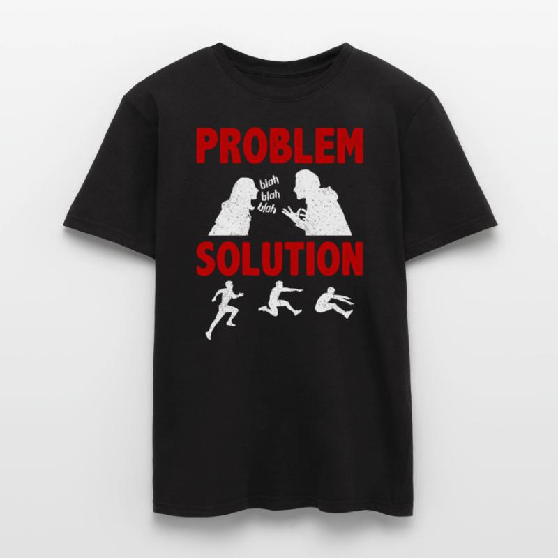 Long Jumping Jumper Broad Jump Problem Solution Men's T-Shirt