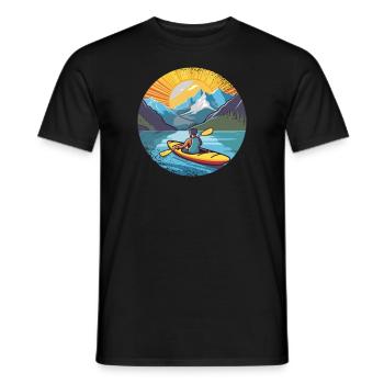 KAYAKS CANOË RAFTING BATEAU Kayak Adultes-paddle - T-shirt homme - noir - Devant - AI Model Male 178 light (178cm)
