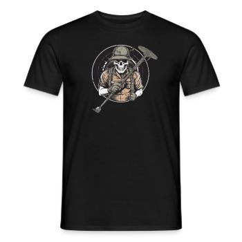 Detectorists Sondler Sondeln Retro-Vintage - Men's T-Shirt - black - Front - AI Model Male 178 light (178cm)
