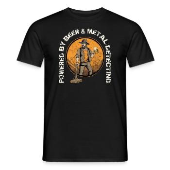 Détecteurs Sondler sonde Lustiges-Bier - T-shirt homme - noir - Devant - AI Model Male 178 light (178cm)
