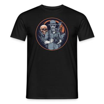 Metal Detector Probe Probe Pinpointer-retro - Men's T-Shirt - black - Front - AI Model Male 178 light (178cm)