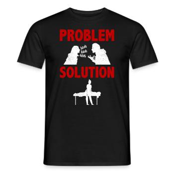 Massaging Massage Therapist Problem Solution - Männer T-Shirt - Schwarz - Vorne - AI Model Male 178 light (178cm)