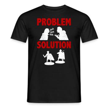 Miniatures Diorama Model Problem Solution Hobby - Männer T-Shirt - Schwarz - Vorne - AI Model Male 178 light (178cm)