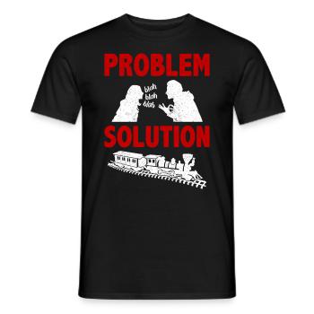 Modélisme ferroviaire Modélisme Modélisation ferroviaire Hobby - T-shirt homme - noir - Devant - AI Model Male 178 light (178cm)
