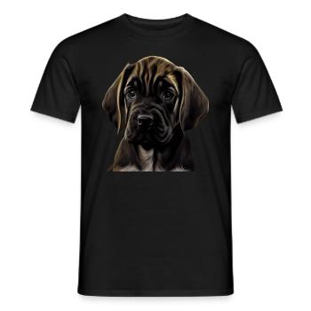 Great Dane Great Dane Dog Dogs Great Dane - Men's T-Shirt - black - Front - AI Model Male 178 light (178cm)