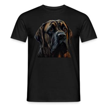 Great Dane Great Dane Dog Dogs Great Dane - Men's T-Shirt - black - Front - AI Model Male 178 light (178cm)