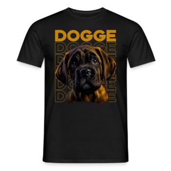 Great Dane Great Dane Dog Dogs Great Dane - Men's T-Shirt - black - Front - AI Model Male 178 light (178cm)