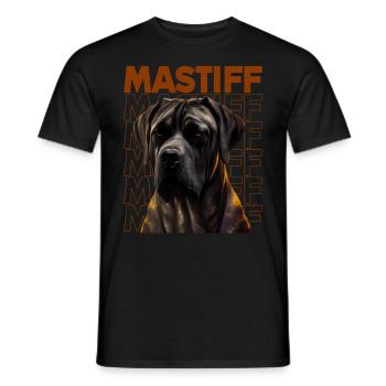 Dogge Doggen Hund Hunde Deutsche Dogge - Männer T-Shirt - Schwarz - Vorne - AI Model Male 178 light (178cm)