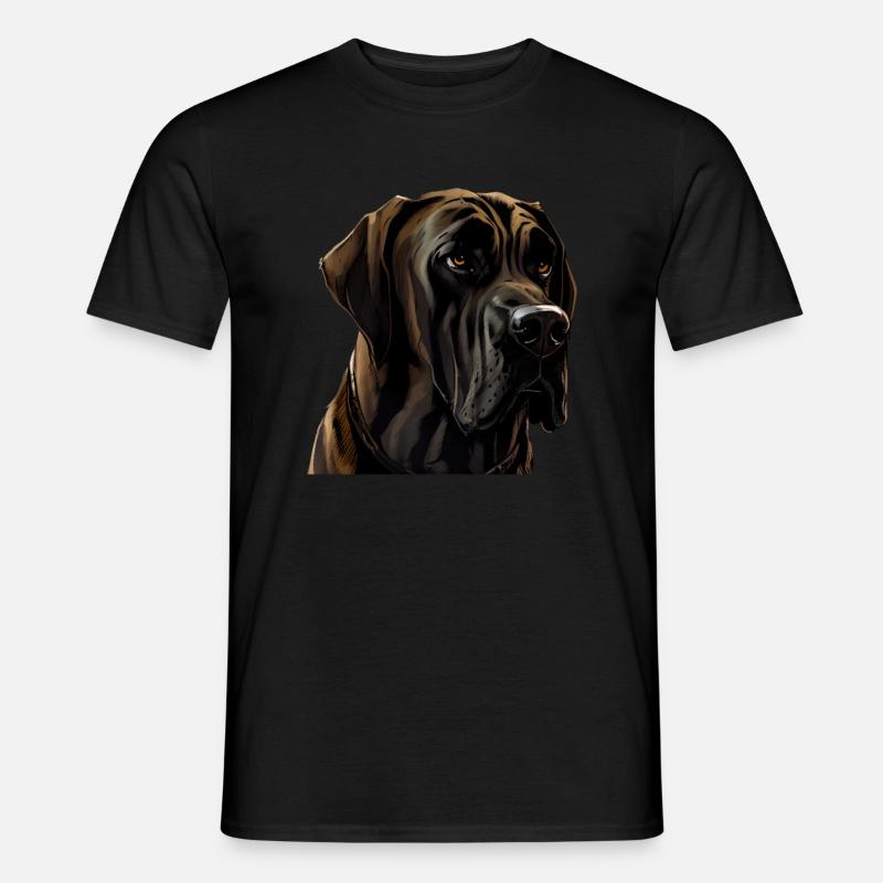 Great Dane Great Dane Dog Dogs Great Dane - Men’s T-shirt - black