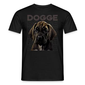 Great Dane Great Dane Dog Dogs Great Dane - Men's T-Shirt - black - Front - AI Model Male 178 light (178cm)