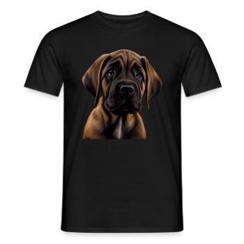 Great Dane Great Dane Dog Dogs Great Dane - Men's T-Shirt - black - Front - AI Model Male 178 light (178cm)