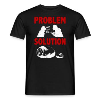 Painting Rocks Stones Artist Problem Solution - Männer T-Shirt - Schwarz - Vorne - AI Model Male 178 light (178cm)