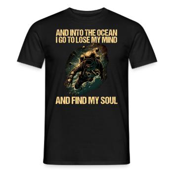 Tauchen Taucher Taucherin - Männer T-Shirt - Schwarz - Vorne - AI Model Male 178 light (178cm)