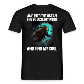Tauchen Taucher Taucherin - Männer T-Shirt - Schwarz - Vorne - AI Model Male 178 light (178cm)