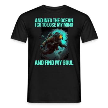 Tauchen Taucher Taucherin - Männer T-Shirt - Schwarz - Vorne - AI Model Male 178 light (178cm)