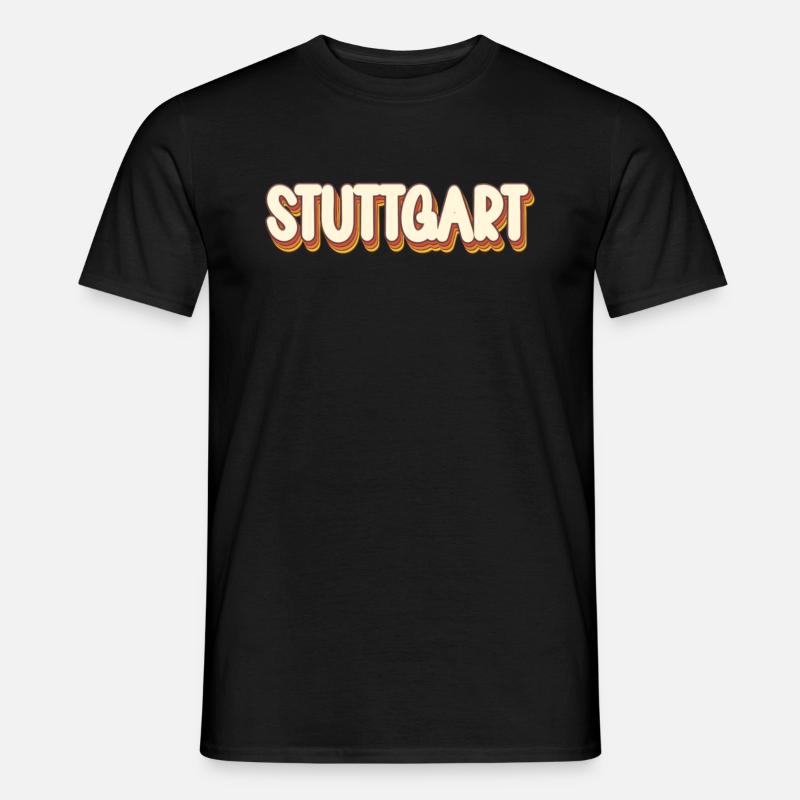 Stuttgartererin Stuttgarterer Stuttgarter - Männer T-Shirt - Schwarz