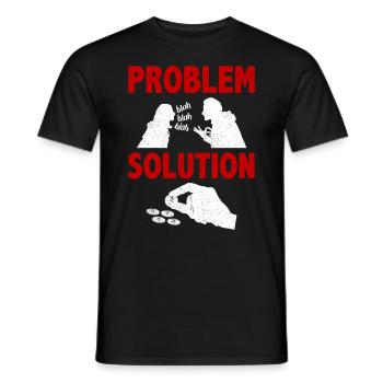 Penny Collecting Coin Collector Problem Solution - Männer T-Shirt - Schwarz - Vorne - AI Model Male 178 light (178cm)