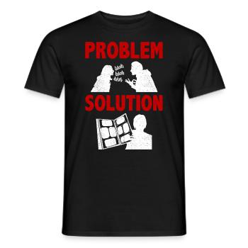 Postcard Collecting Letters Problem Solution Hobby - Männer T-Shirt - Schwarz - Vorne - AI Model Male 178 light (178cm)