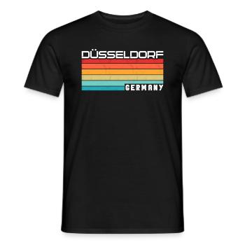 Dusseldorf Dusseldorf - Men's T-Shirt - black - Front - AI Model Male 178 light (178cm)